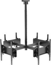 4 Screen TV Ceiling Mount, 32-65 Inch Full Motion Telescoping 440 Lbs Max