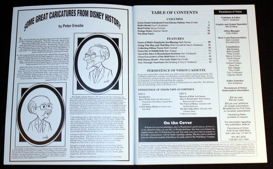 Walt Disney Persistence of Vision 1993 Alicia en el País de las Maravillas Atracción Disneyland Foto 2 de 4