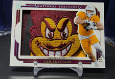 2025 Panini National Treasures Cam Skattebo Sun Devils Sparky Patch* READ🔥