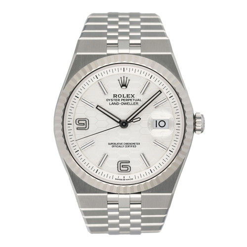 Rolex Land-Dweller 127334 Stainless Steel Mens Watch Box Papers