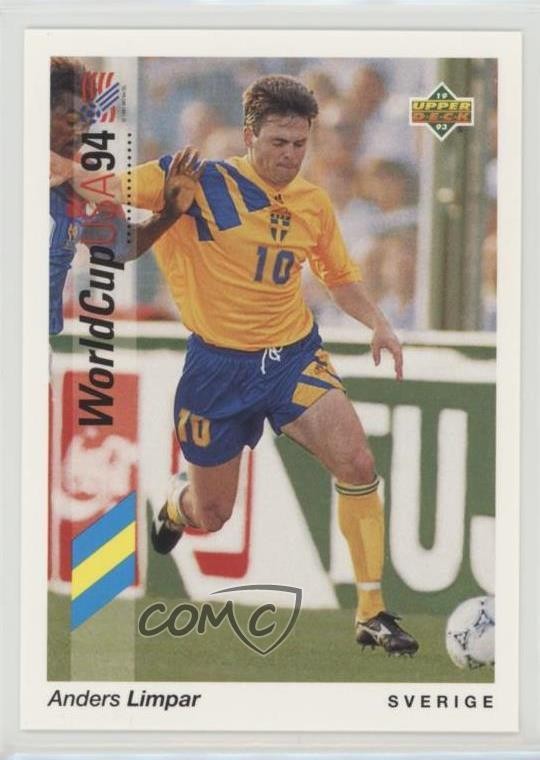 1993 Upper Deck World Cup 94 Preview Spanish/Italian Anders Limpar #89 fm0