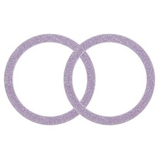 2Pcs Magnetic Sticker Ring, Metal Sparkle Magnetic Adapter Ring, Pink