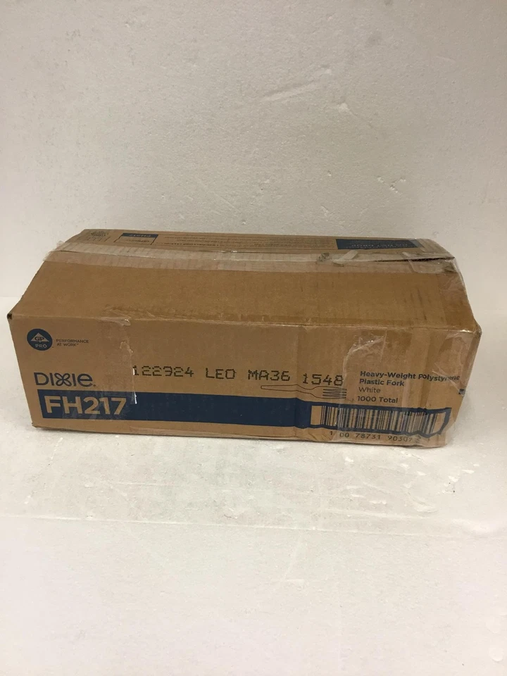 NUEVA horquilla de plástico de poliestireno pesado Dixie FH217 1000/caja ENVÍO GRATUITO Foto 4 de 4