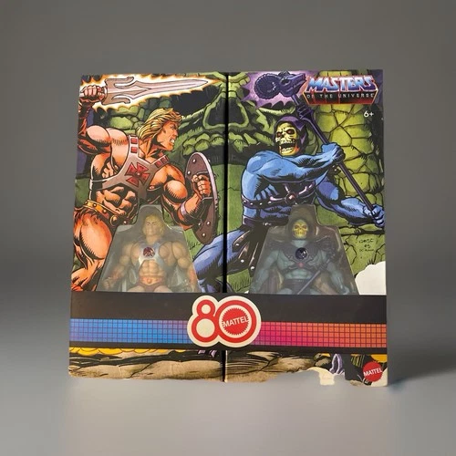 MATTEL MOTU 80TH HE-MAN & SKELETOR SET MASTERS OF THE UNIVERSE VINTAGE IN HAND!