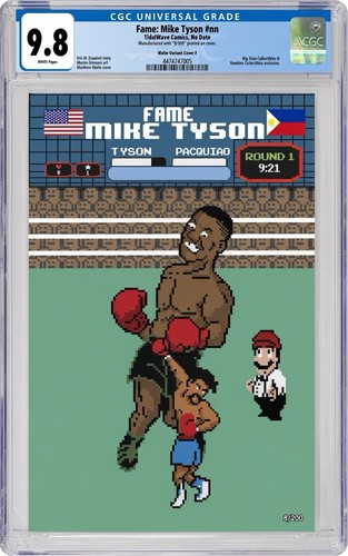 MIKE TYSON VS PACQUIAO CGC 9.8 MINT Limited Edition Comic Book 8/200 RARE!! 🔥