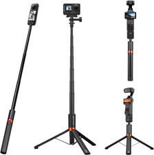 K F CONCEPT 66" 2-In-1 Invisible Selfie Stick Tripod for Insta360 X5/X4/X3