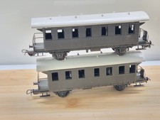P8ko Coppia Carrozze Centoporte Tipo FNM Vintage TRENINO ELETTRICO H0 Treno 