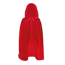 Kids Halloween Christmas Costumes Cape Little Red Riding Hood Cape Velvet Hoo