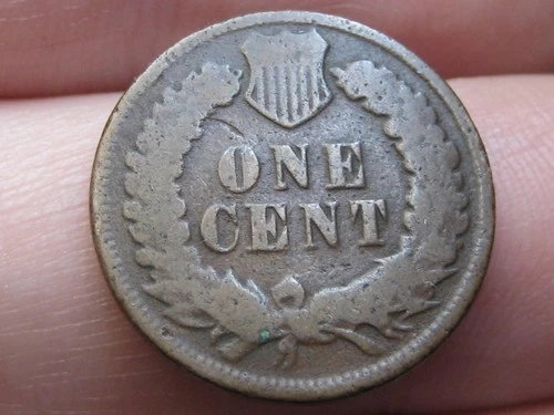 1876 Indian Head One Cent Penny- Good/VG Details