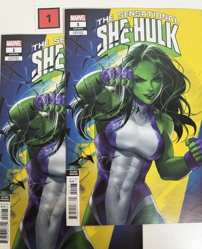 Sensational She-Hulk #1 (2024) 2ND PRINT 1:25 Leirix Li Variant-2 Book Total