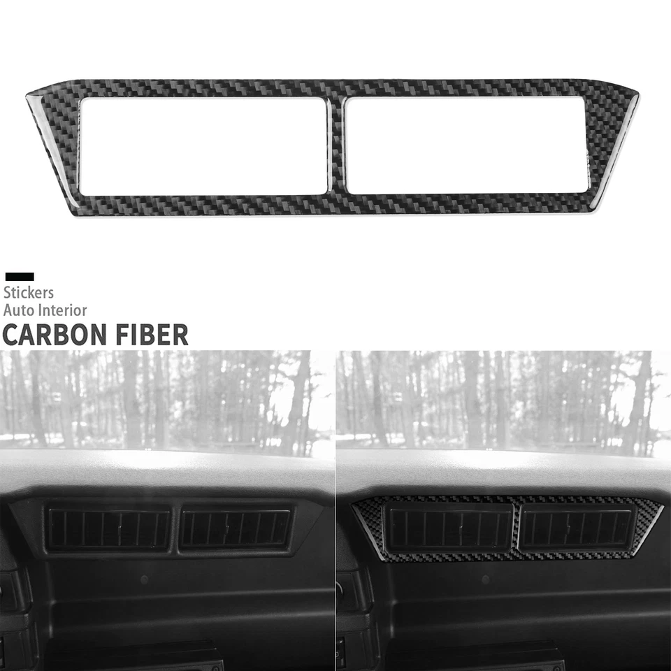 Kits completos de embellecedor de tablero de fibra de carbono real de 15 piezas para Chevrolet Camaro 82-89 Foto 4 de 4