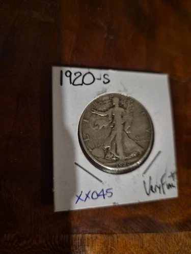 1920 S. WALKING LIBERTY HALF DOLLAR VERY RARE   VERY FINE +. XX045