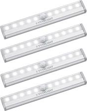 VYANLIGHT Motion Sensor LED under Cabinet Lights, 10 LED Light Strips for Closet