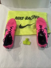 Nike Track Spikes Zoom Rival M 9.5 Hot Pink And Black With Bag And Spike Wrench