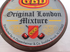 GBD Tobacco Tin -- 4 Inch Diameter