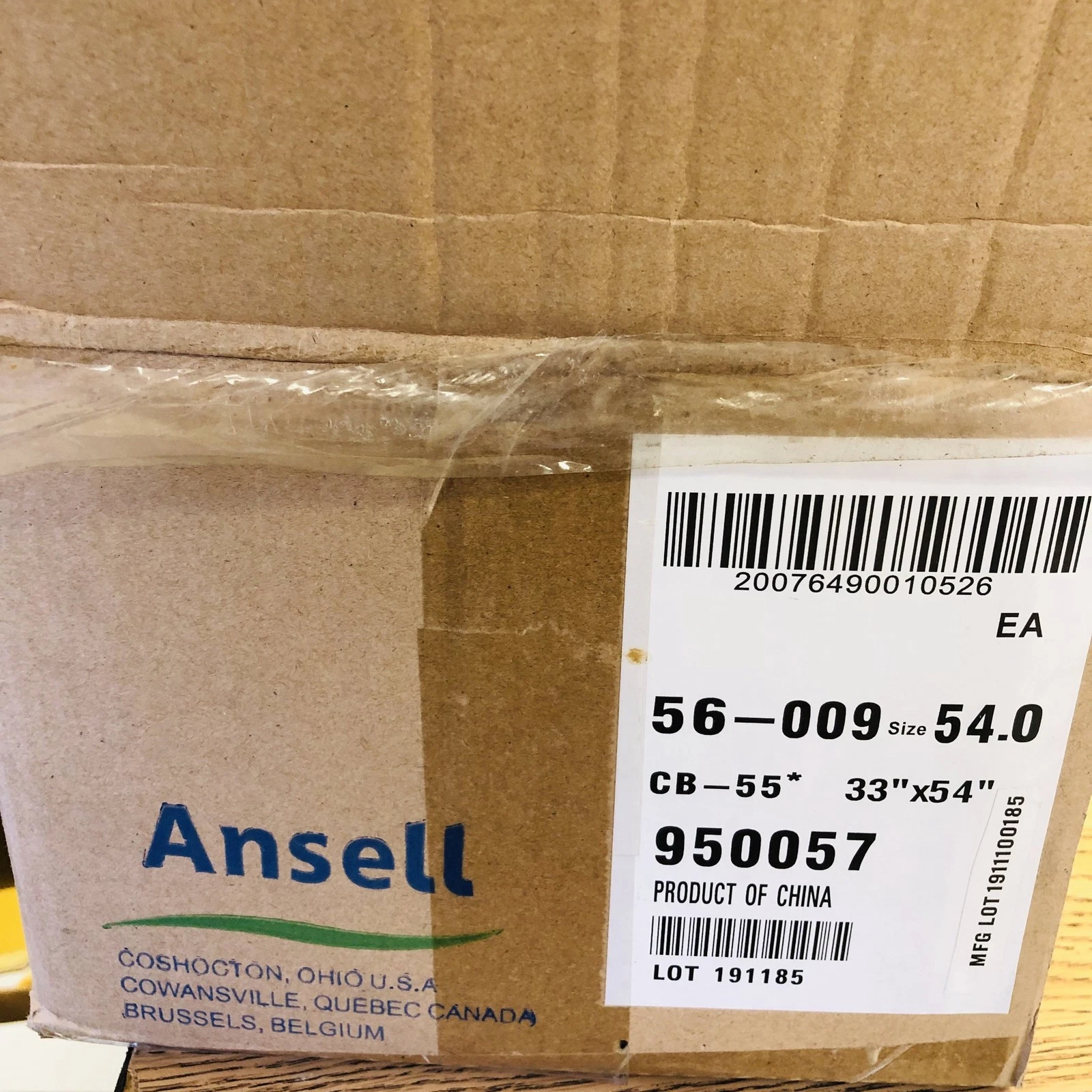 Ansell 56009/54.0 Chemical Protective Apron 6 mil Vinyl PVC CB-55 33X54 12pk image 2