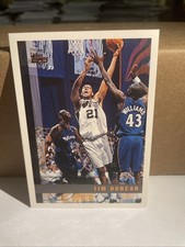 Tim Duncan Rookie Card Topps 1997 #115 Spurs . rookie card picture