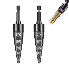 2Pcs Swaging Tool, 5 in 1 Copper Tube Flaring Drill Kits, Air Conditioner Pipe 2