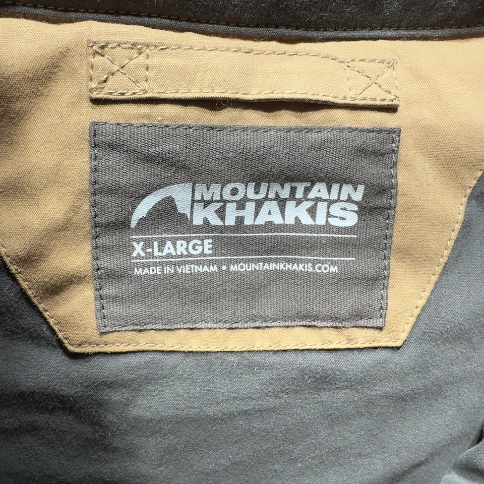 Mountain хаки XL мужской сосны пик вниз куртки коричневый полный молнии компас вниз заполненный - Изображение 3 из 4