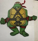 Vintage Teenage Mutant Ninja Turtles Raphael Pillow Pal TMNT 1990 24” x 24” Rare