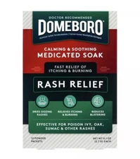 Domeboro Calming & Soothing Medicated Soak Rash Relief Powder 12 Ct Exp. 09/2028