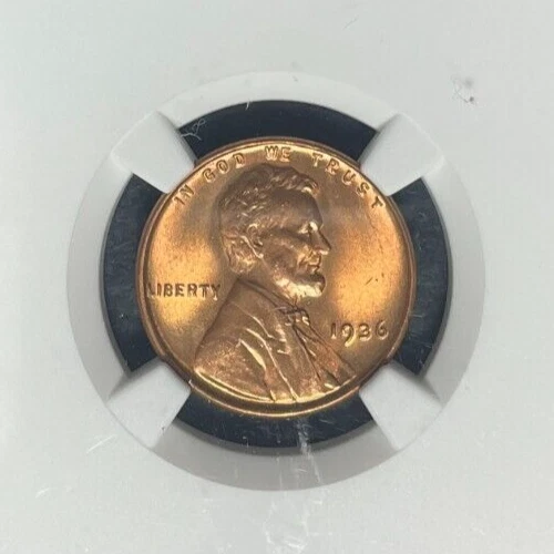 1936 LINCOLN WHEAT CENT ~ NGC MS 67 RD ~BEAUTIFUL COIN~