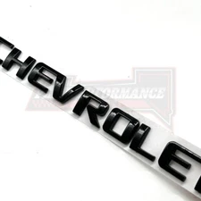 Tailgate Letter Badge Nameplate For Silverado Rear 3D Emblem Sticker Gloss Black