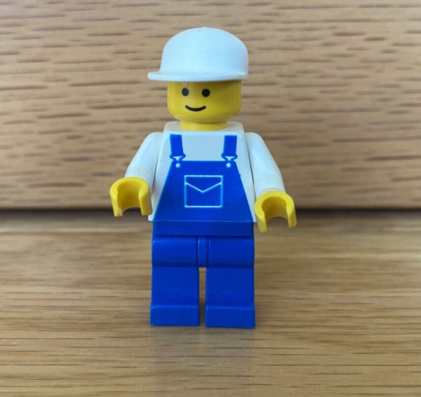 LEGO ovr011 Overalls Blue Classic Town Vintage 6350 Pizza Boy Minifigure