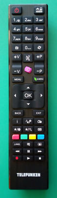 Télécommande Neuve Pour Téléviseurs Telefunken TF3236HX880LU, TF3250X847LU, TF3250HX847LU - Modèle RC3902