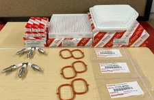 OEM 2009-2016 TOYOTA VENZA V6 3.5L TUNE UP KIT SPARK PLUGS AIR & CABIN FILTERS