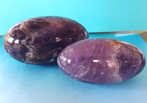 Large 235 GRAM AMETHYST SHIVA LINGAM ENERGY BALANCING CRYSTAL LINGAM STONE - Picture 3 of 3