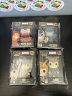Funko Pop Pins! Marvel Iron Man 01, Thanos 02, Thor 03 and Loki 04 Complete Set