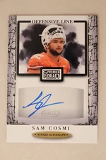 2021 Sage Football Autograph Black Border Sam Cosmi