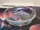 Pyrex 803-B Baking Dish  Oval Clear Glass 1.3L  Paneled Sides 9x8 Vintage