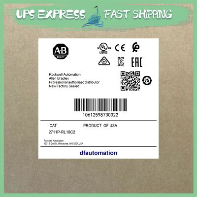 2711P-RL10C2 Protective Overlay AB Very Nice UPS Express  2711PRL10C2 TCP0