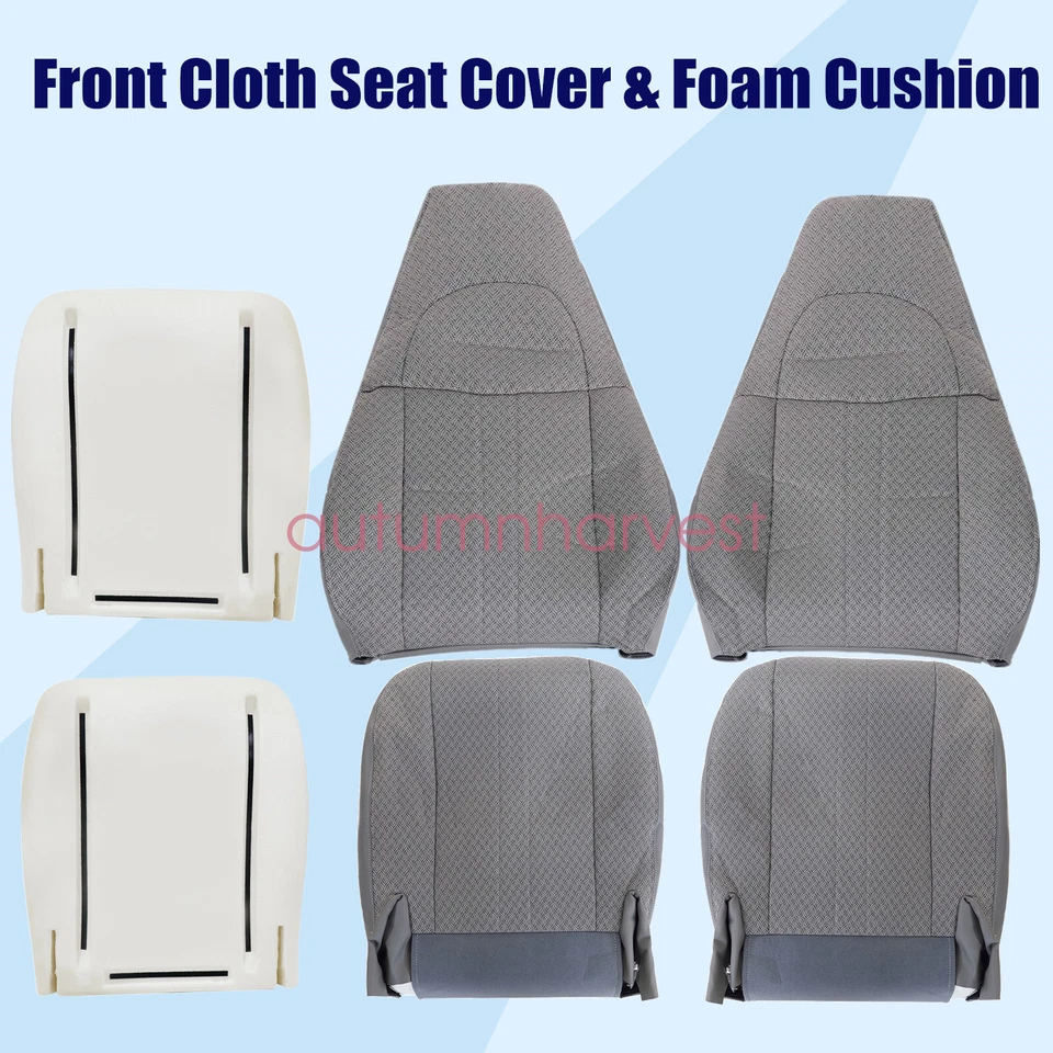 Funda de asiento delantera inferior y superior y cojín de espuma para Chevy Express 1500 2003-2014 Foto 3 de 4