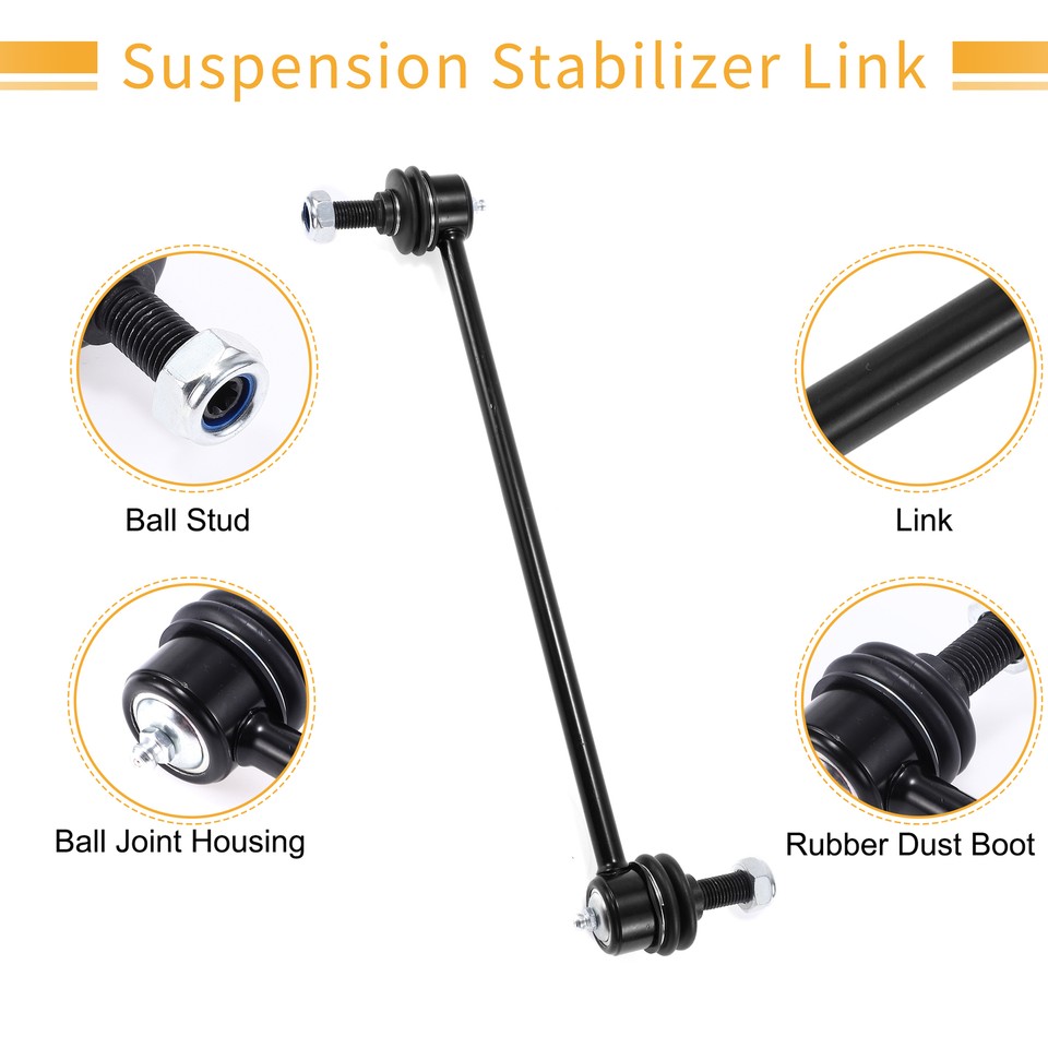 1 Set Front Stabilizer Sway Bar Link with Bushing for Dodge Caravan No