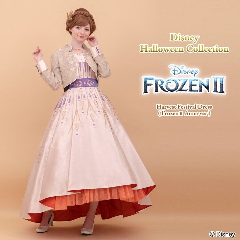 Disney Frozen2 Anna Harvest Cosplay Dress Woman Adult Japan Disney Frozen2 Anna Harvest Cosplay Dress Woman Adult Japan