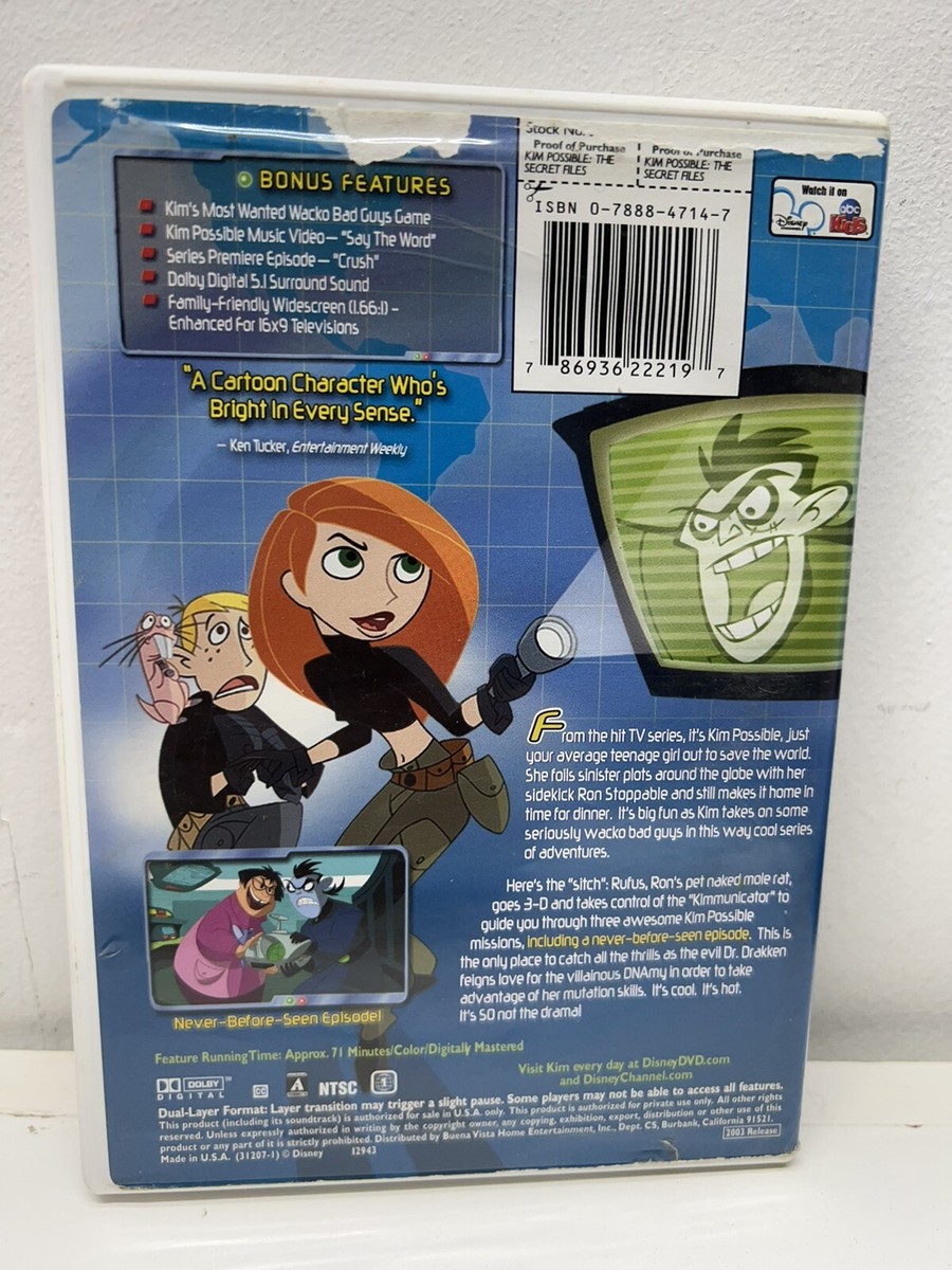 Kim Possible The Secret Files Dvd | eBay