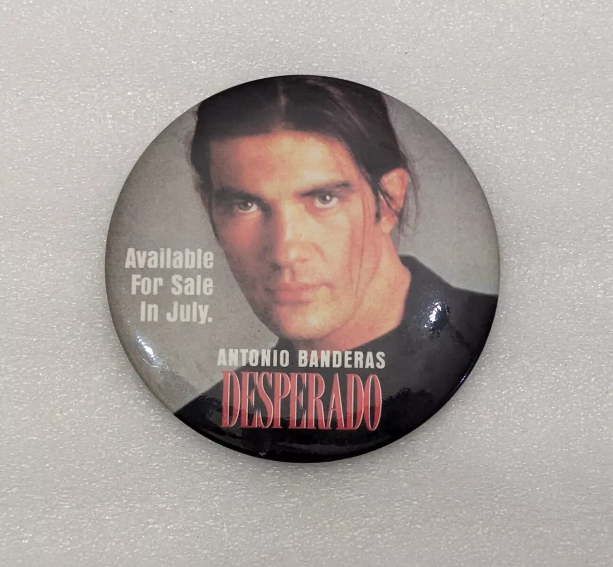 Desperado Movie Promo Button Antonio Banderas Pin 90s Vintage Film