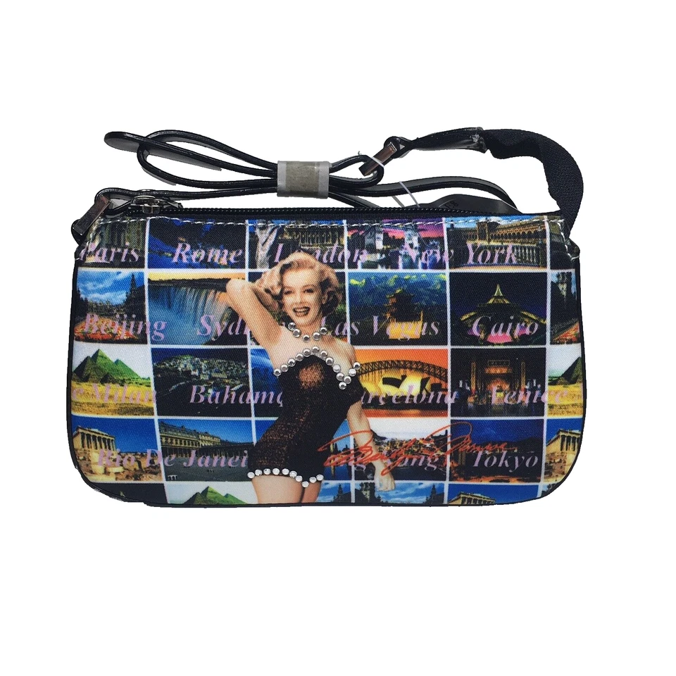 Marilyn Monroe Pequeño Cartera Bolso Traje de Baño Estrás Para Mujer o Niños Talla 7.3" Foto 3 de 4