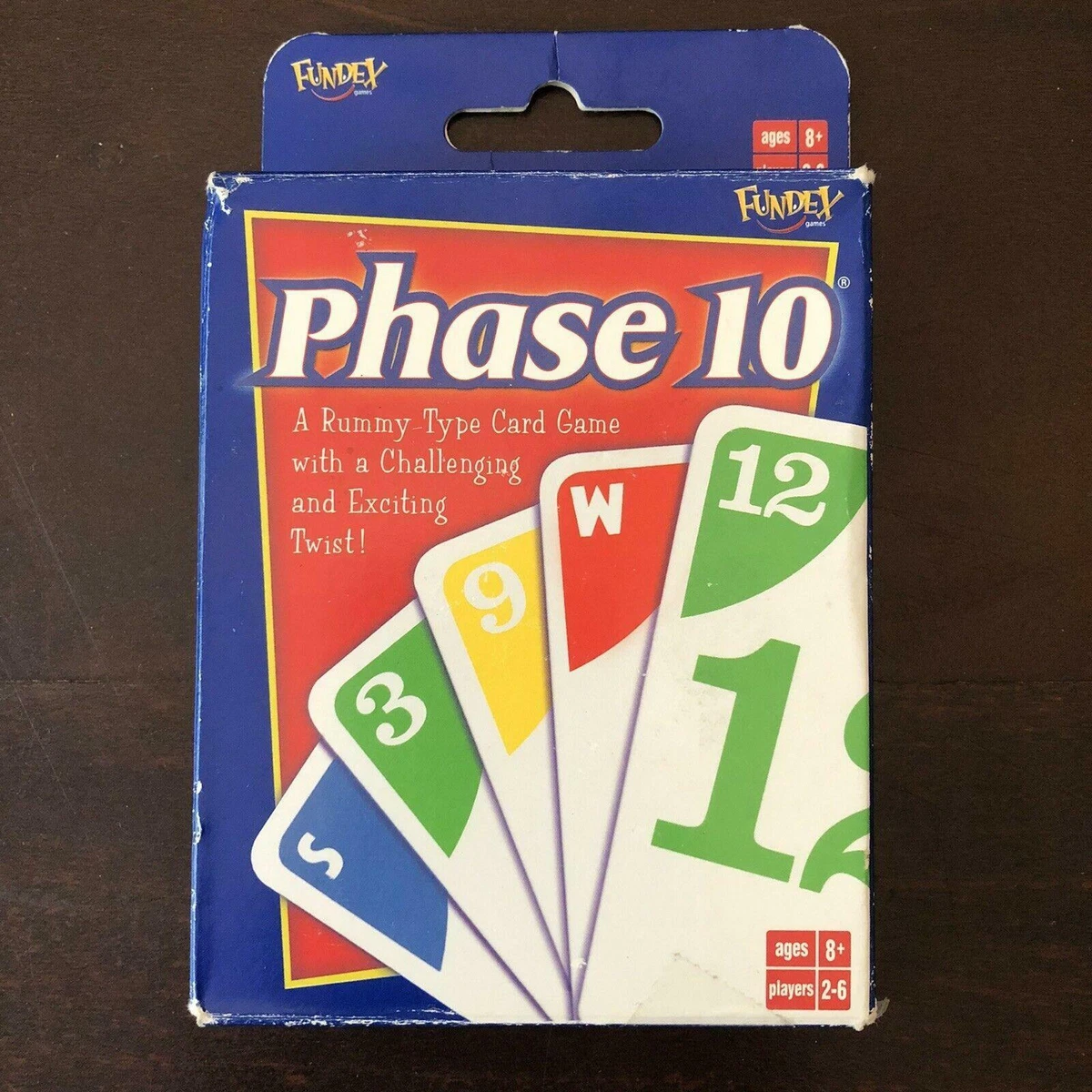 Phase 10 Card Game A Rummy Card Game with a Twist Fundex Games Challenging New