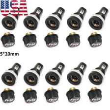10PCS 5*20mm Glass Fuse Insurance Tube Socket For  Insurance Panel Mount Holder