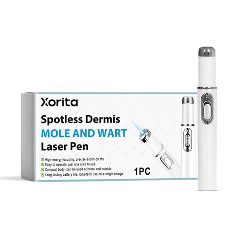 Blue Light Mole Removal Pen Dark Spot Wart Tag Remove Skin Care Tool.