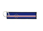 Keychain key ring tags fabric motorcycles car biker cute flag cape verde