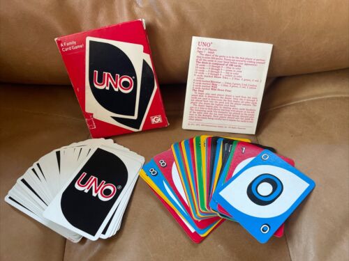 1979 Uno Deck, Instructions, Box , Complete Set of 108 Pristine Cards - Picture 1 of 7