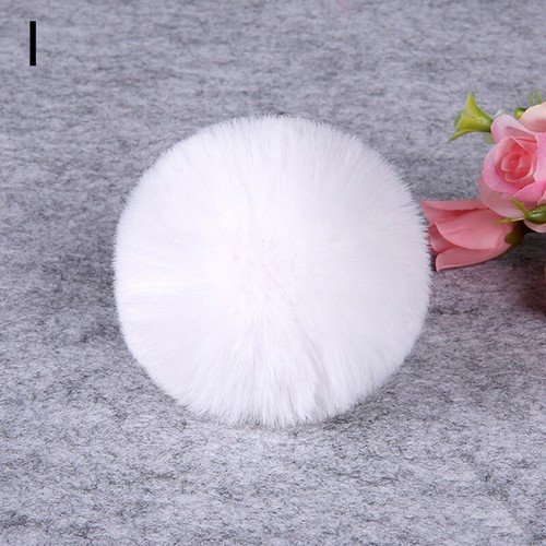 8CM Furry Plush Balls Faux Fur Ball For DIY Hats Bag Pendant Keychain Accessory - Picture 24 of 34