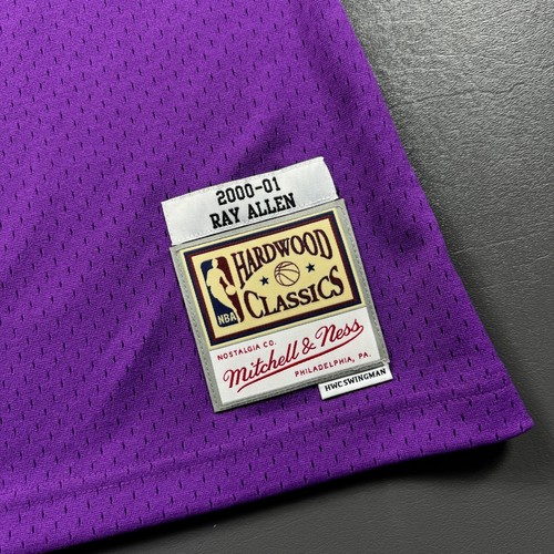 100% Authentic Ray Allen Mitchell & Ness 00 01 Milwaukee Bucks Jersey Size L 44 - Picture 4 of 6