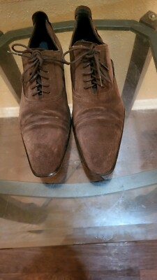 J.Linderberg Men's Brown  Suede Shoes,Size 7,Cond.is V.Gd 