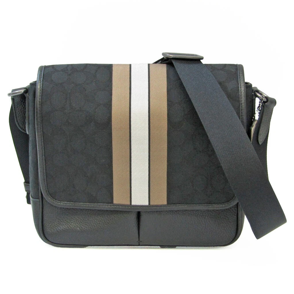 Coach Signature Striped Thompson Small Map Bag C6583 Men,Women Leather,  BF565853 | eBay